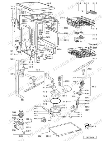 Схема №2 GSFS 4341/2 WS с изображением Панель для посудомойки Whirlpool 481245372163