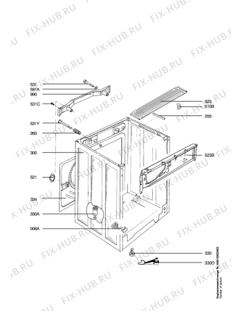 Взрыв-схема стиральной машины Aeg Electrolux LAV76880 - Схема узла Housing 001
