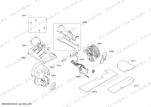 Схема №2 BGS62202 Roxx´x 2200 W с изображением Панель для пылесоса Bosch 00753059