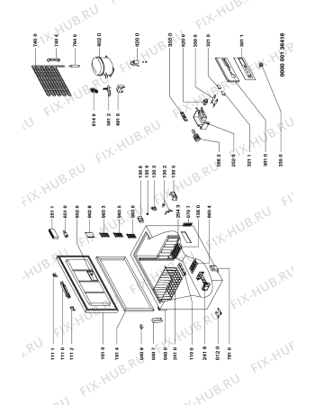 Схема №1 GTMH 3858/2 с изображением Дверь для холодильника Whirlpool 481944269366