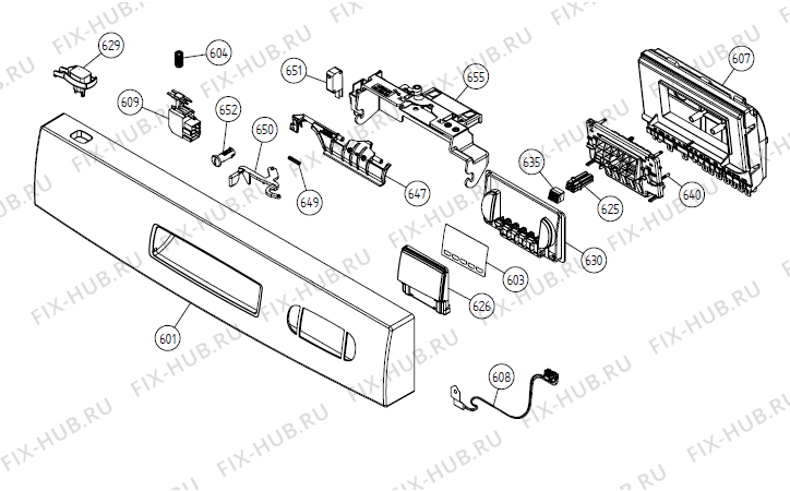 Взрыв-схема посудомоечной машины Gorenje Ken-Nimo Proff 85E   -White Bi (180901, DW20.C) - Схема узла 06