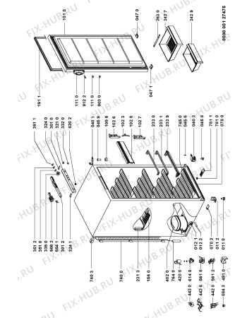 Схема №1 GKC 2431/0 TWS с изображением Дверца для холодильной камеры Whirlpool 481231038445