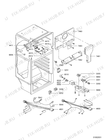 Схема №3 MTM 2233 NEGS с изображением Преобразователь для холодильника Whirlpool 480132100822