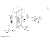 Схема №1 BD2608TE с изображением Петля двери для холодильника Bosch 00623533