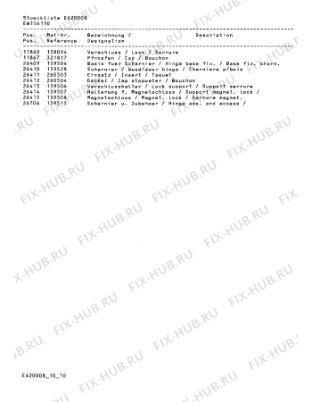 Схема №3 EW156110 Balay TS871 с изображением Слив для составляющей Bosch 00294708