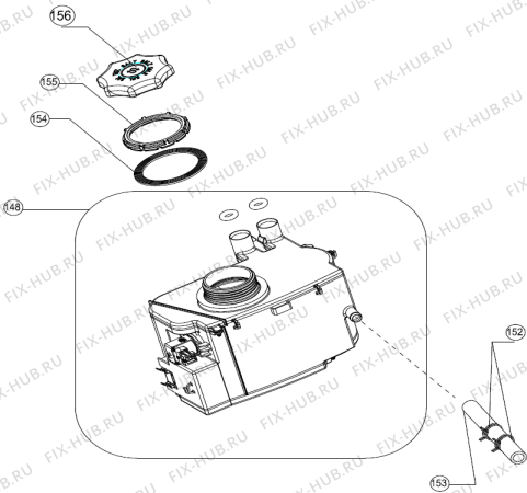 Взрыв-схема посудомоечной машины Gorenje GU62250W (388465, UNPT12T1) - Схема узла 04