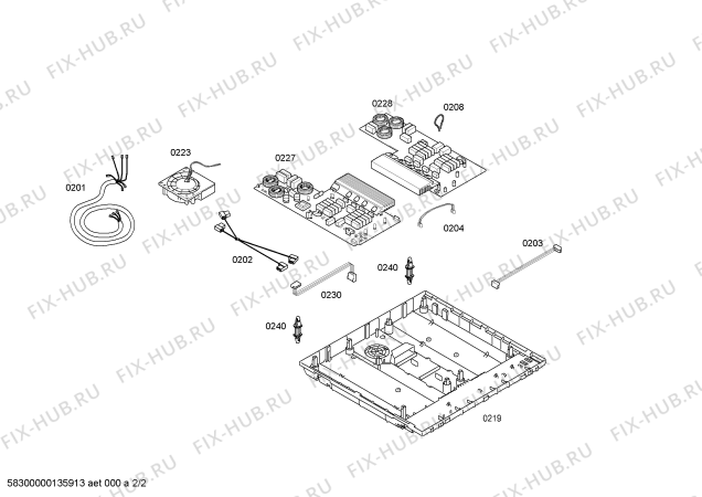 Взрыв-схема плиты (духовки) Siemens EH885MB21E SE.4I.80.PZ.BW.FS - Схема узла 02