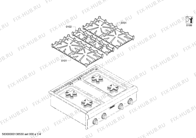 Схема №2 PCG304E с изображением Панель для электропечи Bosch 00478900
