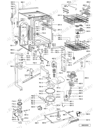 Схема №1 GSXP 7558 с изображением Всякое для посудомойки Whirlpool 481240118643