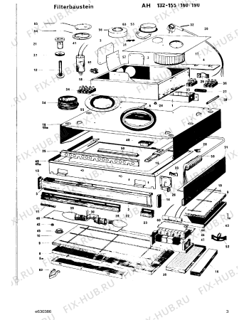Схема №2 AH132190 с изображением Фильтр для вытяжки Bosch 00291051