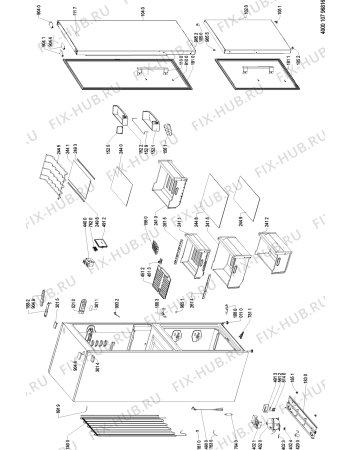 Схема №1 KGSF 20 A2+ IN с изображением Дверка для холодильной камеры Whirlpool 481010782927