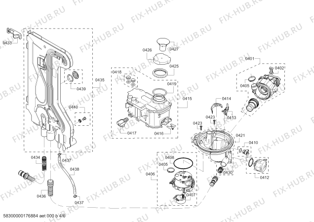 Схема №4 63012872311 Kenmore Elite с изображением Сливной шланг для посудомойки Bosch 00744881