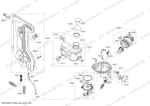 Схема №4 63012923311 Kenmore Elite с изображением Крышка для посудомойки Bosch 00628305