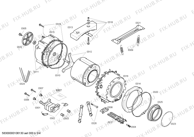 Схема №2 WFO2052GR Maxx WFO2052 с изображением Панель управления для стиральной машины Bosch 00441726