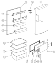 Схема №1 R1310F (369565, HTS12262) с изображением Ящик (корзина) для холодильной камеры Gorenje 161328