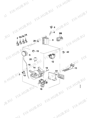 Взрыв-схема стиральной машины Zanussi WDT1194 - Схема узла Electrical equipment