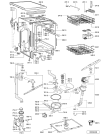 Схема №1 ADP 6600 WH с изображением Блок управления для посудомоечной машины Whirlpool 481221838699