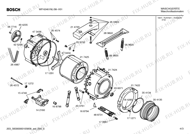 Схема №2 WFH2461NL WFH 2461 с изображением Панель управления для стиралки Bosch 00440229