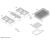 Схема №5 PRD304EG Thermador с изображением Держатель для плиты (духовки) Bosch 00685379