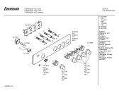Схема №1 CH20540 с изображением Панель управления для плиты (духовки) Bosch 00350513