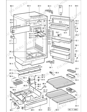 Схема №1 IVU 1333/0 LI-CH с изображением Декоративная панель для холодильной камеры Whirlpool 481946088898