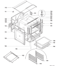 Схема №1 OP8640 EU   -Electric oven white (200127, OP8640) с изображением Дверца для плиты (духовки) Gorenje 274281