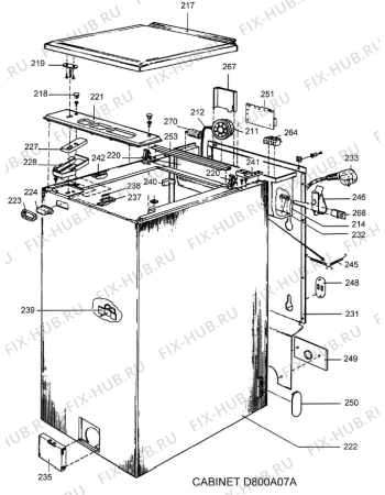 Взрыв-схема стиральной машины Gorenje Minimax 800 D800A07A SE   -White 4_5 kg (900000902, D800A07A) - Схема узла 02