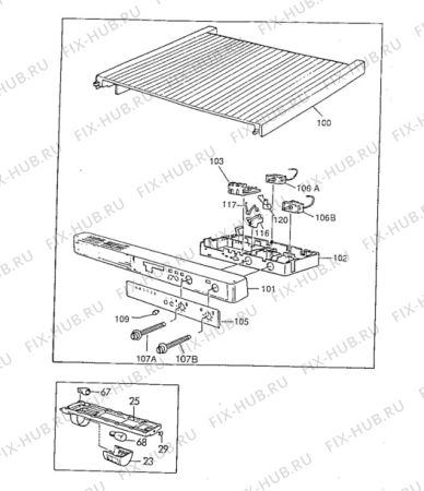 Взрыв-схема холодильника Zanussi ZFK67/43RF - Схема узла Electrical equipment 268