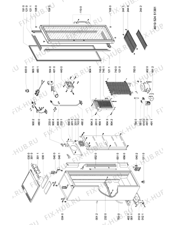 Схема №1 W 370/L1 с изображением Другое для холодильника Whirlpool 481245288035