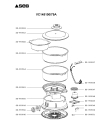 Схема №1 VC145100/79A с изображением Часть корпуса для электропароварки Seb SS-993555