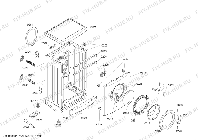 Схема №3 WFC1667BY Silence с изображением Панель управления для стиральной машины Bosch 00445187