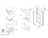 Схема №2 KGN39X25 с изображением Дверь для холодильника Bosch 00710388