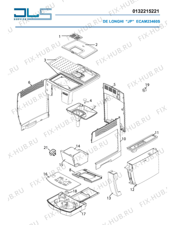 Схема №2 ECAM23460S CAPPUCCINO с изображением Микромодуль для электрокофеварки DELONGHI 5513223451