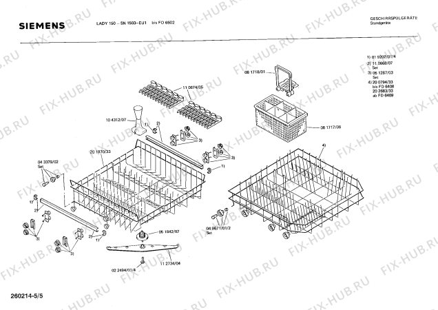 Схема №2 SN1503 с изображением Столешница для электропосудомоечной машины Siemens 00202775