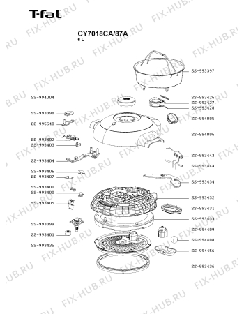 Схема №2 CY7018CA/87A с изображением Другое для мультиварки (пароварки) Seb SS-996201