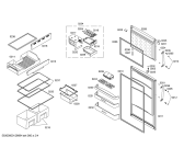 Схема №3 KDN36X40 с изображением Дверь морозильной камеры для холодильника Bosch 00245345