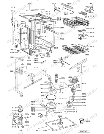 Схема №1 GSIK 6522 IN с изображением Обшивка для посудомоечной машины Whirlpool 481245373461