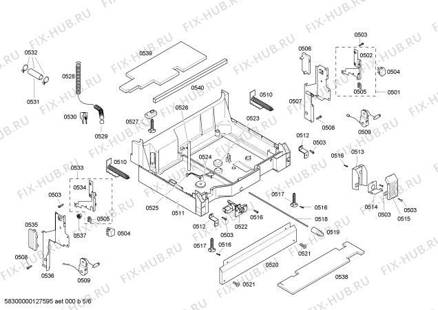 Схема №4 DW44FI с изображением Запчасть Bosch 00422806