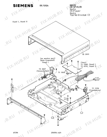 Схема №3 RA737G4 с изображением Лазерный блок для звукотехники Siemens 00755261