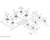 Схема №1 SGSXP365TS Thermador с изображением Варочная панель для электропечи Bosch 00776634