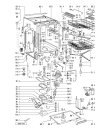 Схема №2 GSU 4873 T-WS с изображением Панель для электропосудомоечной машины Whirlpool 481245370243