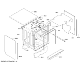 Схема №1 SMS65T22EU с изображением Передняя панель для посудомоечной машины Bosch 00676621