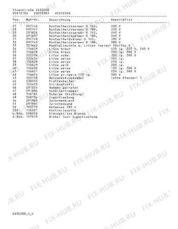 Взрыв-схема плиты (духовки) Gaggenau VC012102 - Схема узла 04