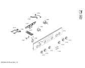 Схема №4 HR85D261F с изображением Панель управления для плиты (духовки) Siemens 00707713