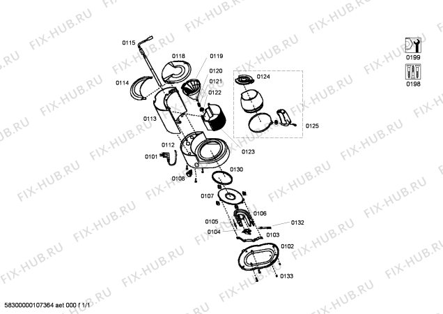 Схема №1 CG7215 с изображением Соединительный кабель для кофеварки (кофемашины) Bosch 00480631