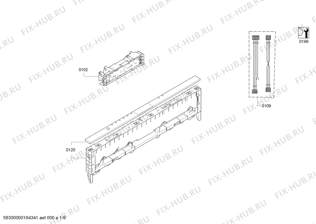 Схема №4 SX68T093EU Studio Line с изображением Передняя панель для посудомойки Siemens 00709588