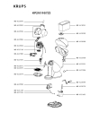 Схема №1 PK210050/7Z3 с изображением Крышечка для электрокофеварки Krups MS-622836