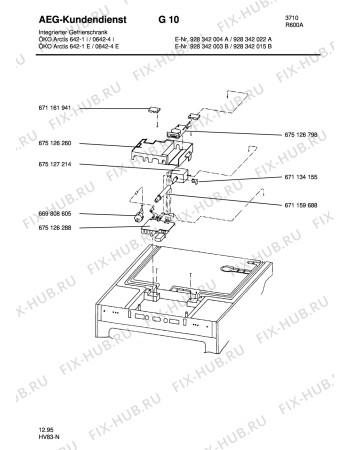 Взрыв-схема холодильника Aeg ARC0642-1 E - Схема узла Freezer electrical equipment