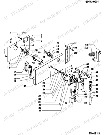Схема №1 MCA15NA (F039803) с изображением Держатель фильтра для электрокофеварки Indesit C00145425