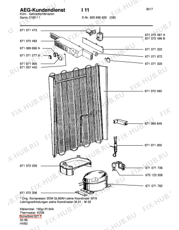 Схема №1 SAN1658 TK с изображением Диод для холодильника Aeg 8996710714735